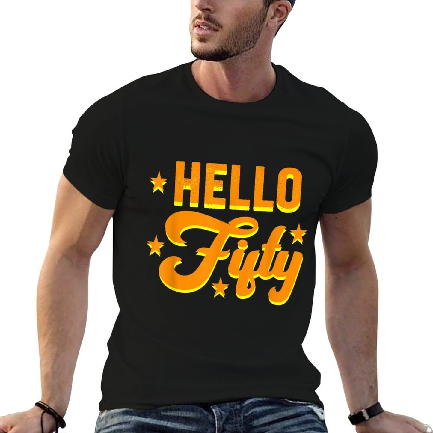 Hello Fifty Happy 50th Birthday 50 Year Old 1969  Soft T-Shirt