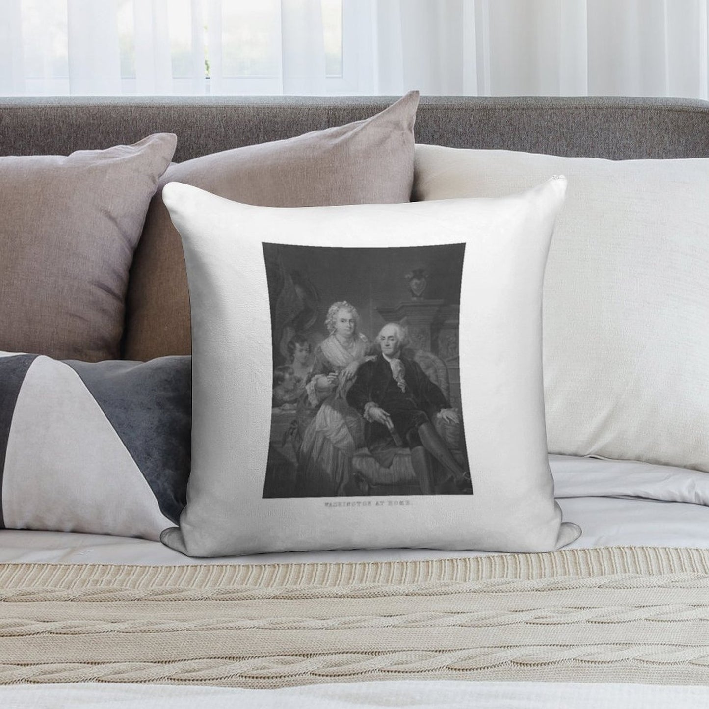 Washington At Home Soft Fade-Resistant Throw Pillow