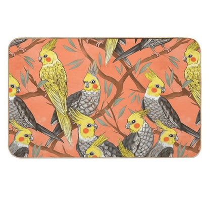 Cockatiel Fun  Long-Lasting Bath Mat