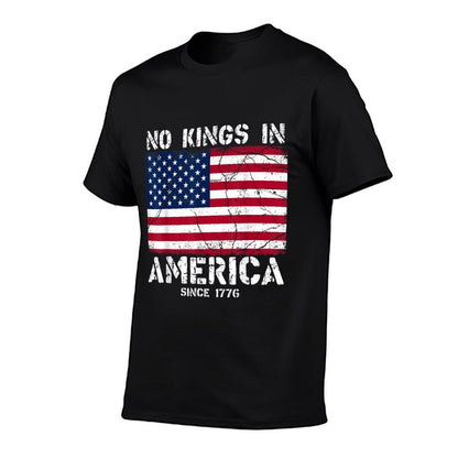 Vintage No Kings Since 1776 USA 4th Of July Free  Quick-drying T-Shirt