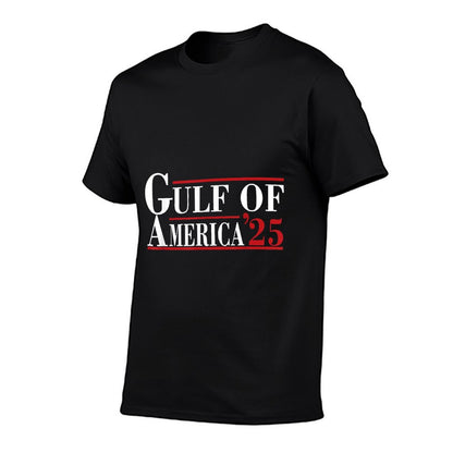 Gulf of USA America Funny USA Flag Cotton T-Shirt
