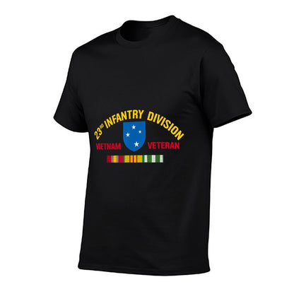 23rd Infantry Division Vietnam Veteran Americal Division  Heathered Texture T-Shirt