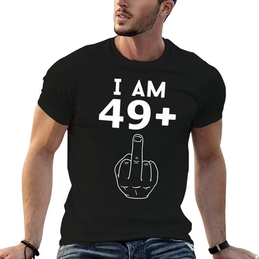I Am 49 + 1 Funny 50th Birthday 50 Year Old Bday Men Women Premium  Easy-care T-Shirt