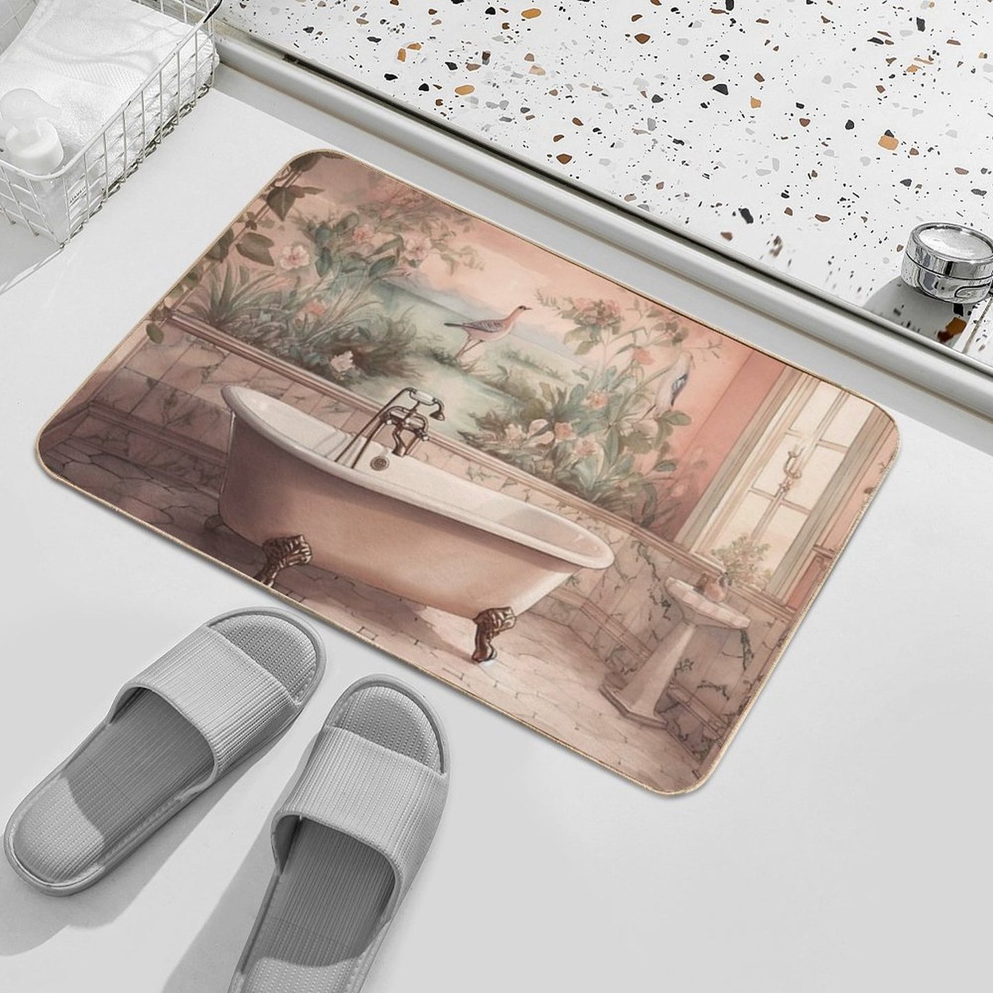 Beauty Bath IV  Easy To Clean Bath Mat