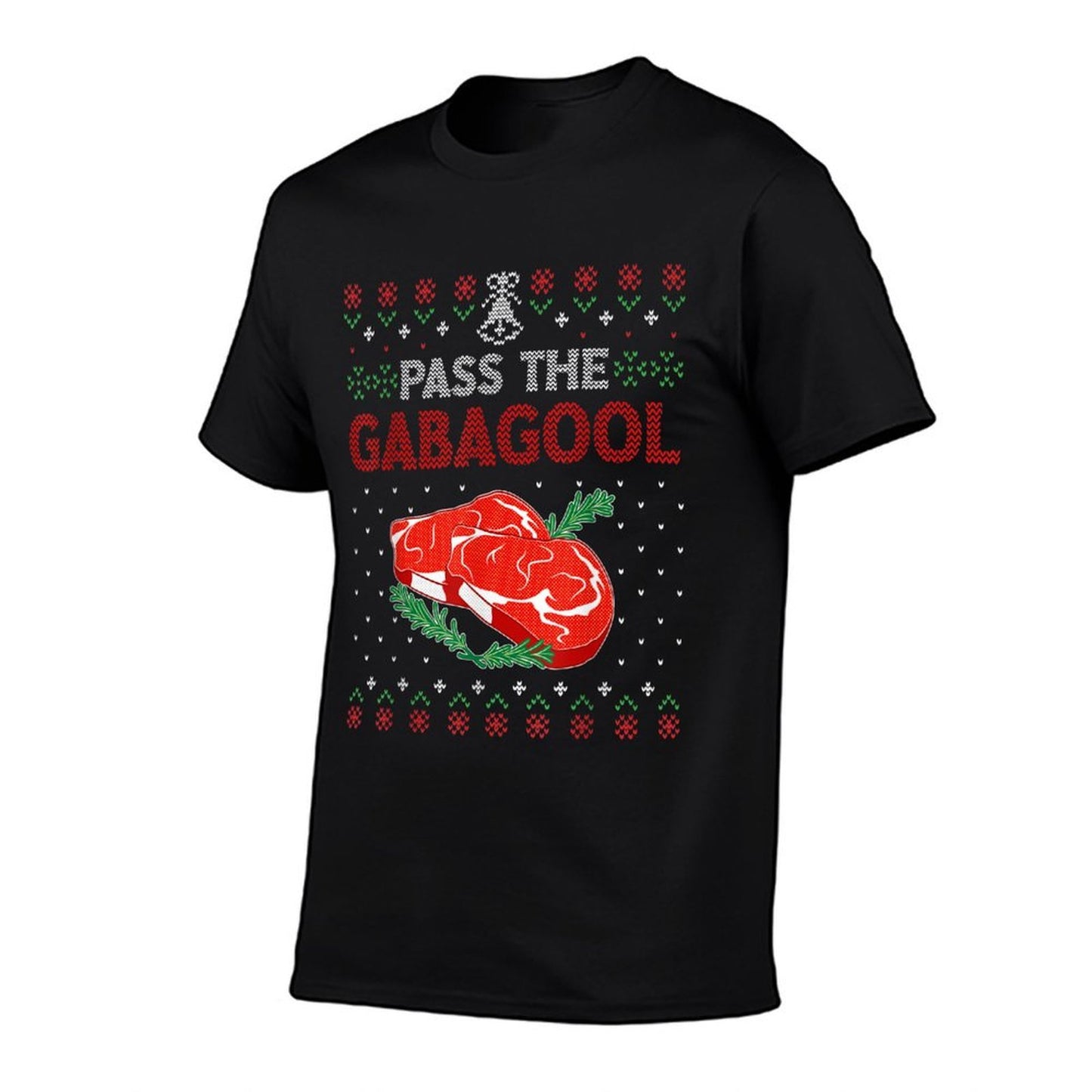 Pass The Gabagool Tacky Ugly Christmas Sweater For Men Women  Vintage-inspired T-Shirt
