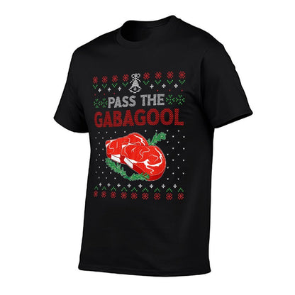 Pass The Gabagool Tacky Ugly Christmas Sweater For Men Women  Vintage-inspired T-Shirt