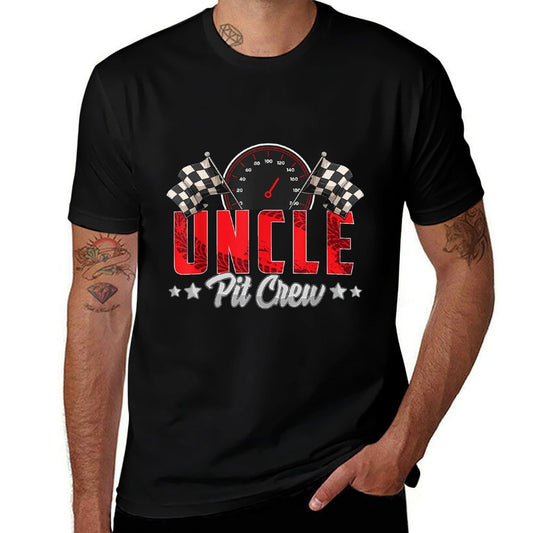 Race Car Birthday Party Racing Family Uncle Pit Crew  Lightweight T-Shirt