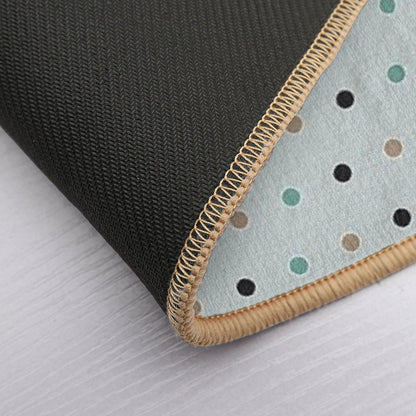 Dots Green-beige-black  Odorless Bath Mat