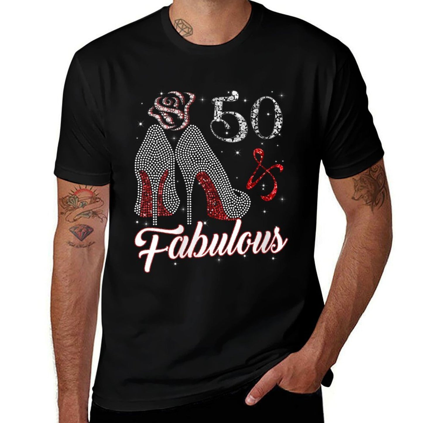 Womens 50 And & Fabulous 1971 50Th Birthday Gift For Womens  Stretchy T-Shirt