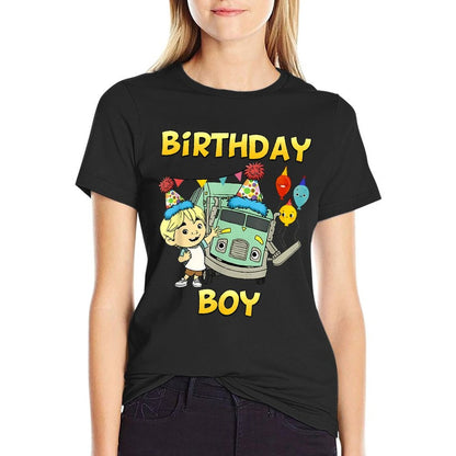 Garbage Truck Birthday Boy Recycling Trash Family Birthday  Relaxed-fit T-Shirt