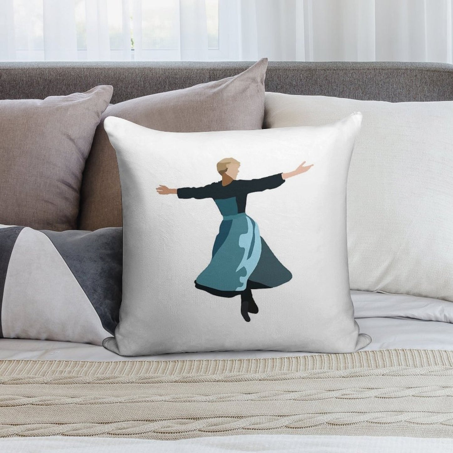 Sound of Music Soft Ultra-Soft Texture Throw Pillow