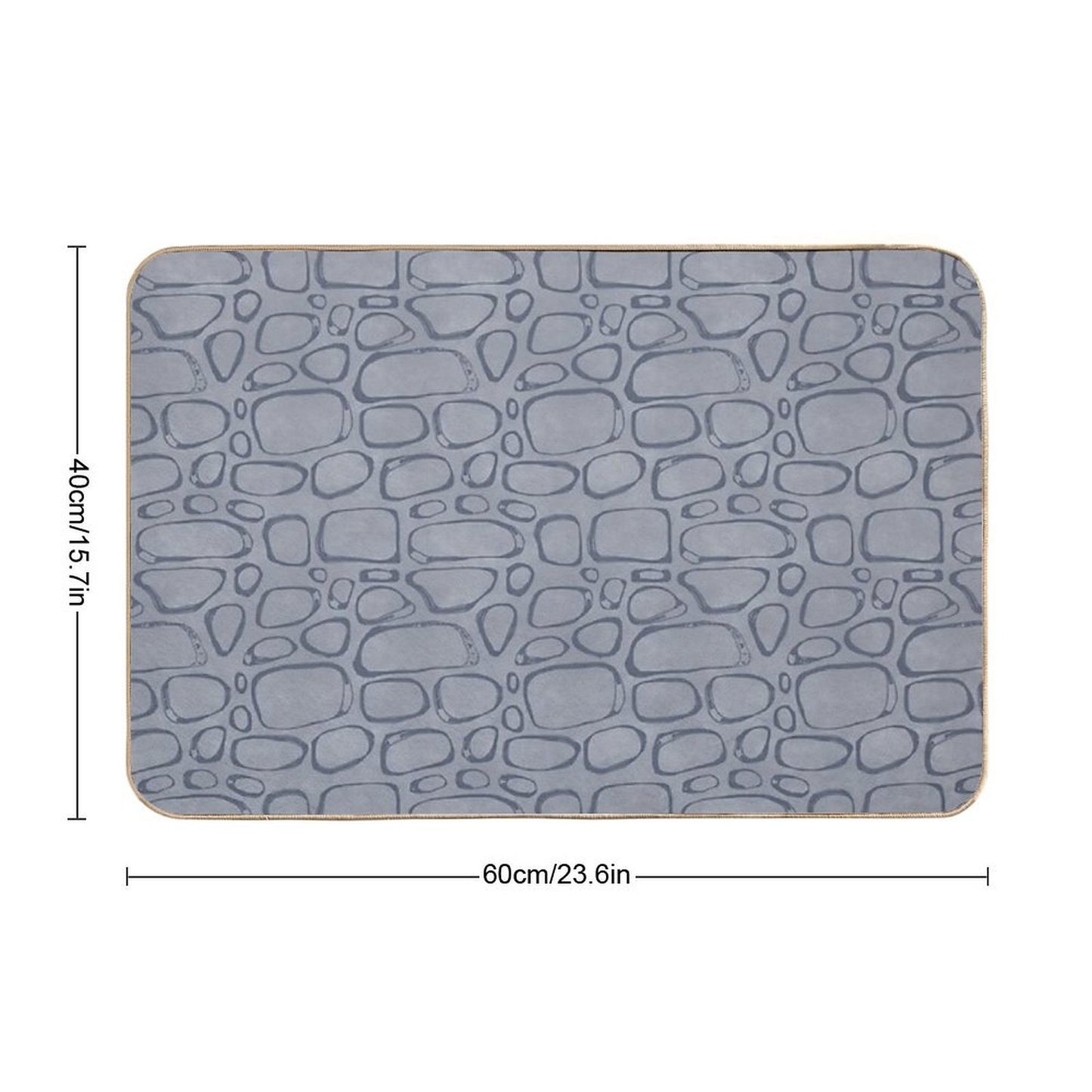 Stone Wall  Easy To Clean Bath Mat