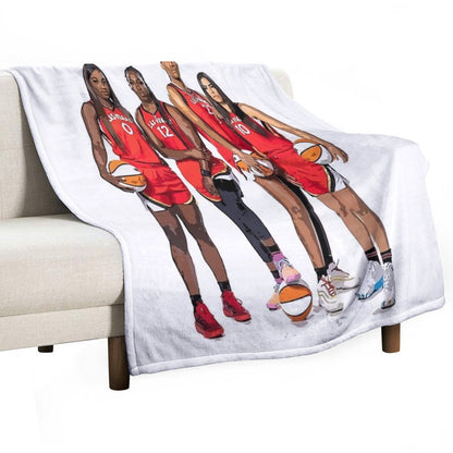 Las Vegas Aces Machine-washable Throw Blanket