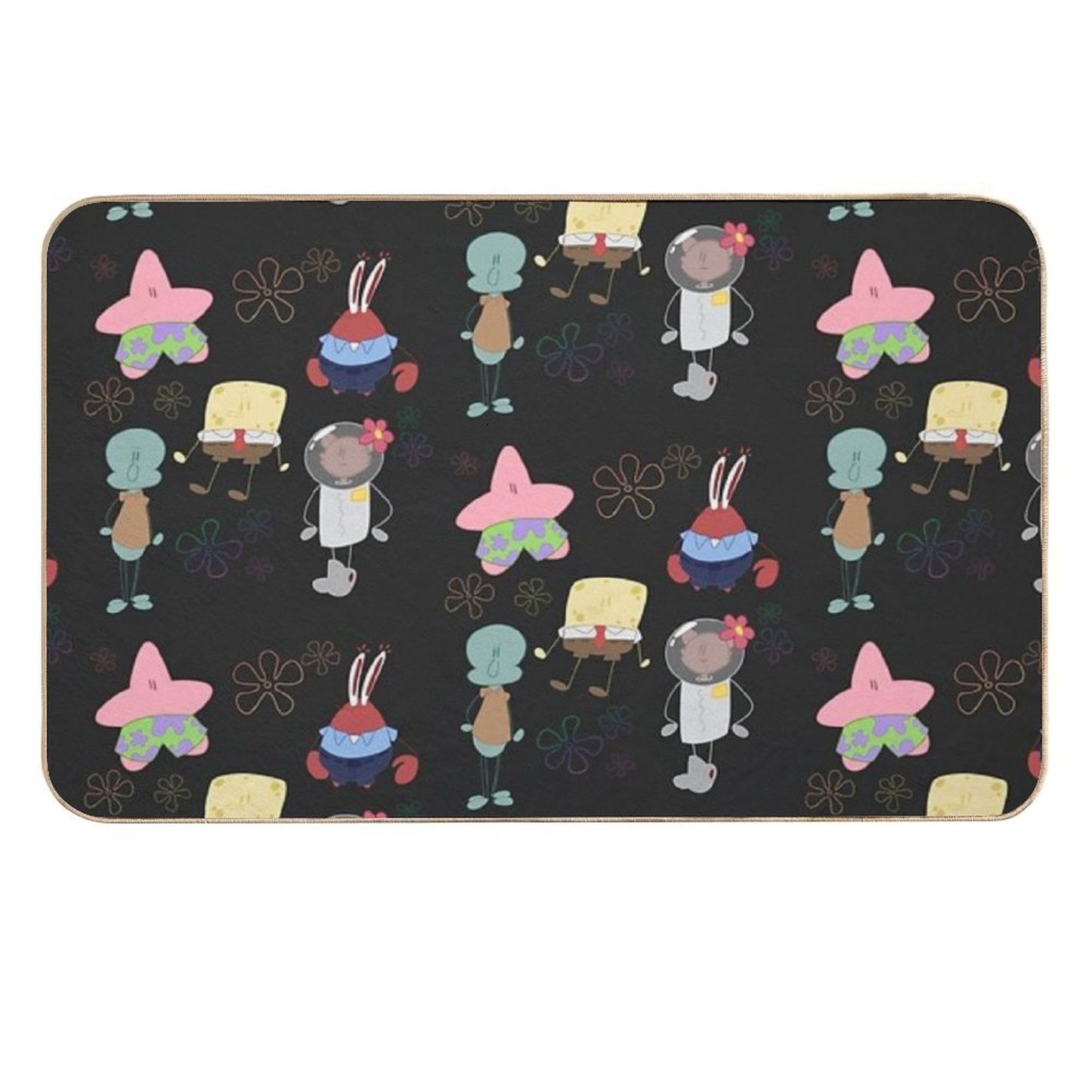 Spongebob Characters  High-Traffic Bath Mat