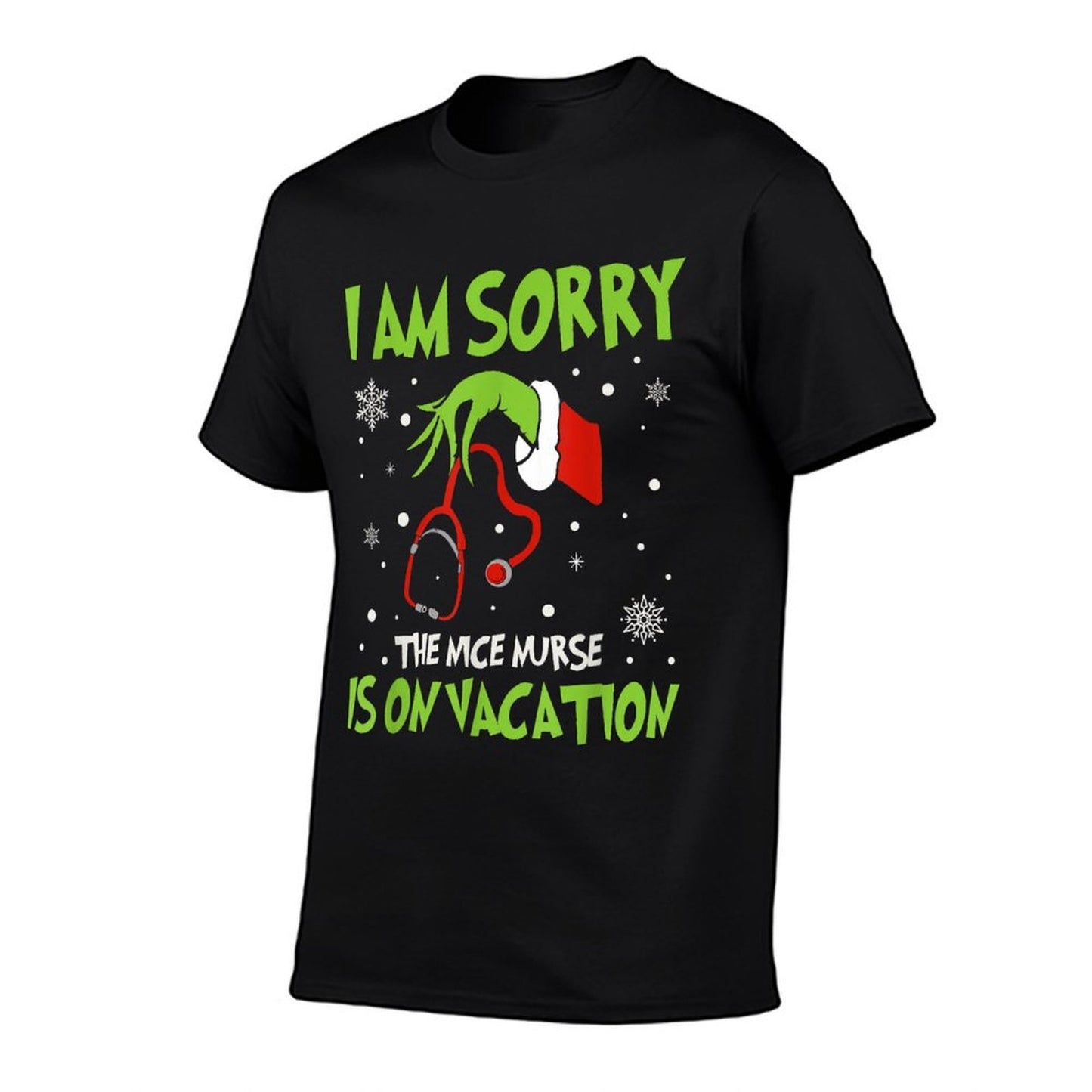 Christmas I Am Sorry The Nice Nurse Is On Vacation  Vintage-inspired T-Shirt