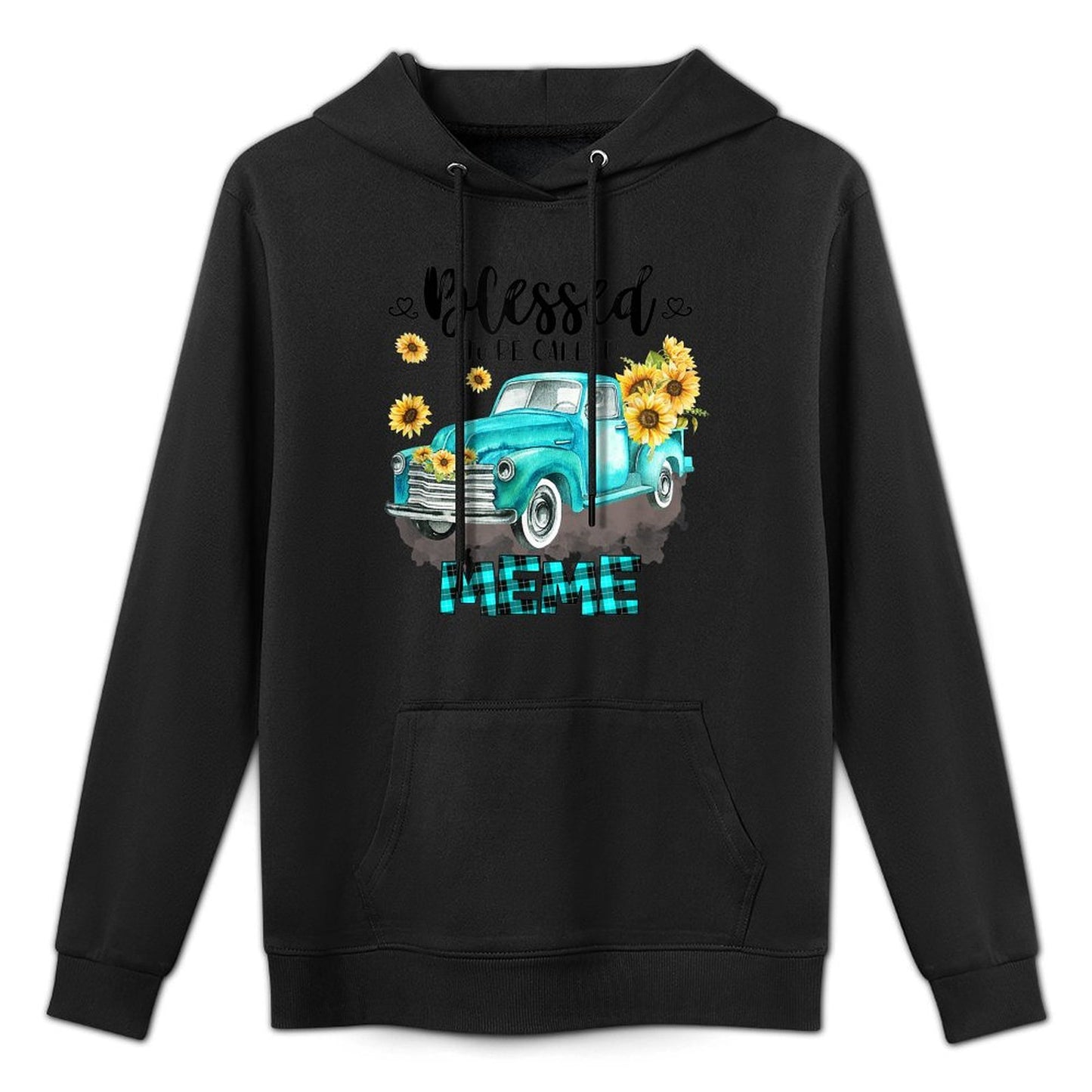 Blessed To Be Called Meme Truck Grandma Family Outfit Customizable Surface Hoodie