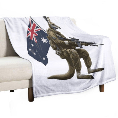 Aussie Army Digger Easy Care Throw Blanket