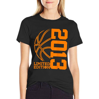 12th BIRTHDAY BASKETBALL LIMITED EDITION 2013  High-quality Stitching T-Shirt