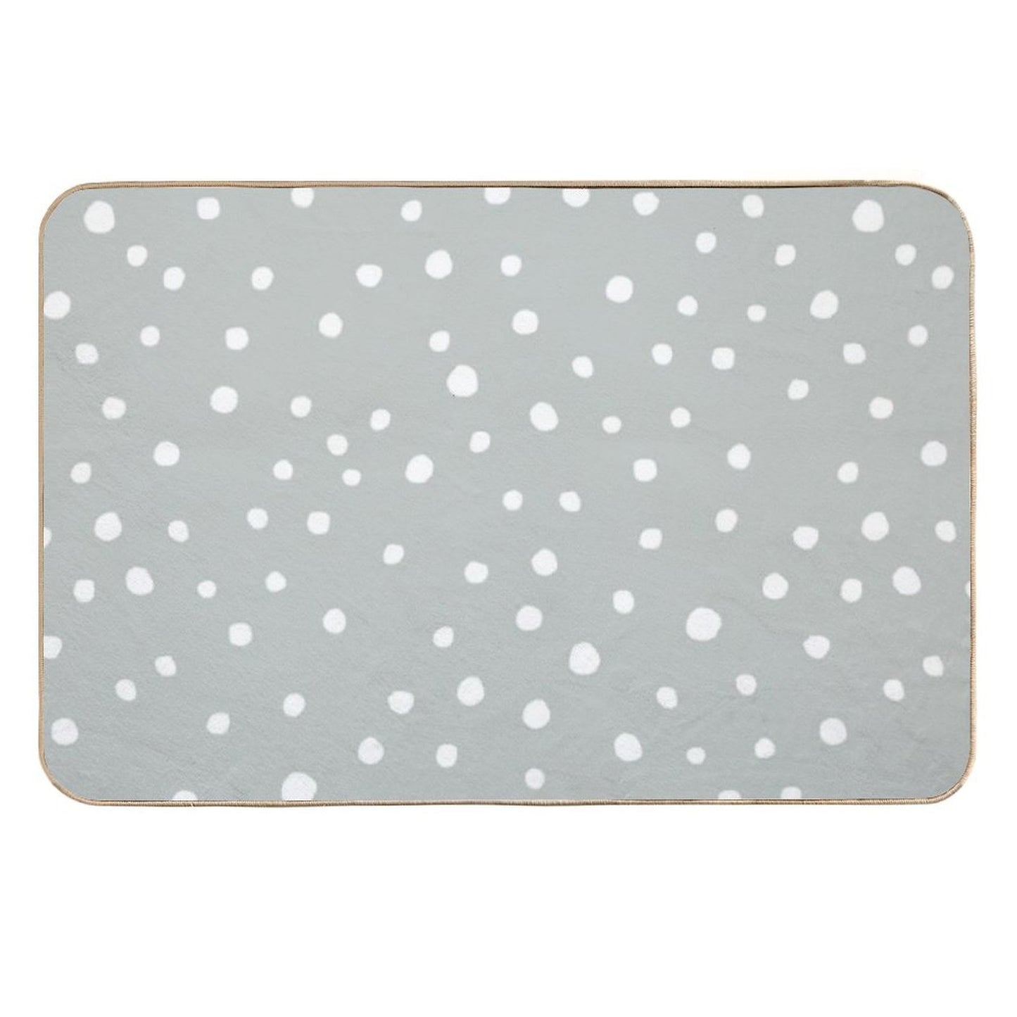 Doodle Dots - Gray  Versatile Bath Mat