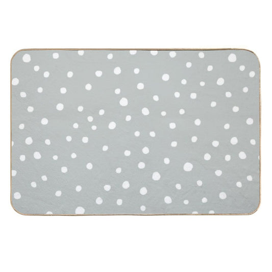 Doodle Dots - Gray  Versatile Bath Mat