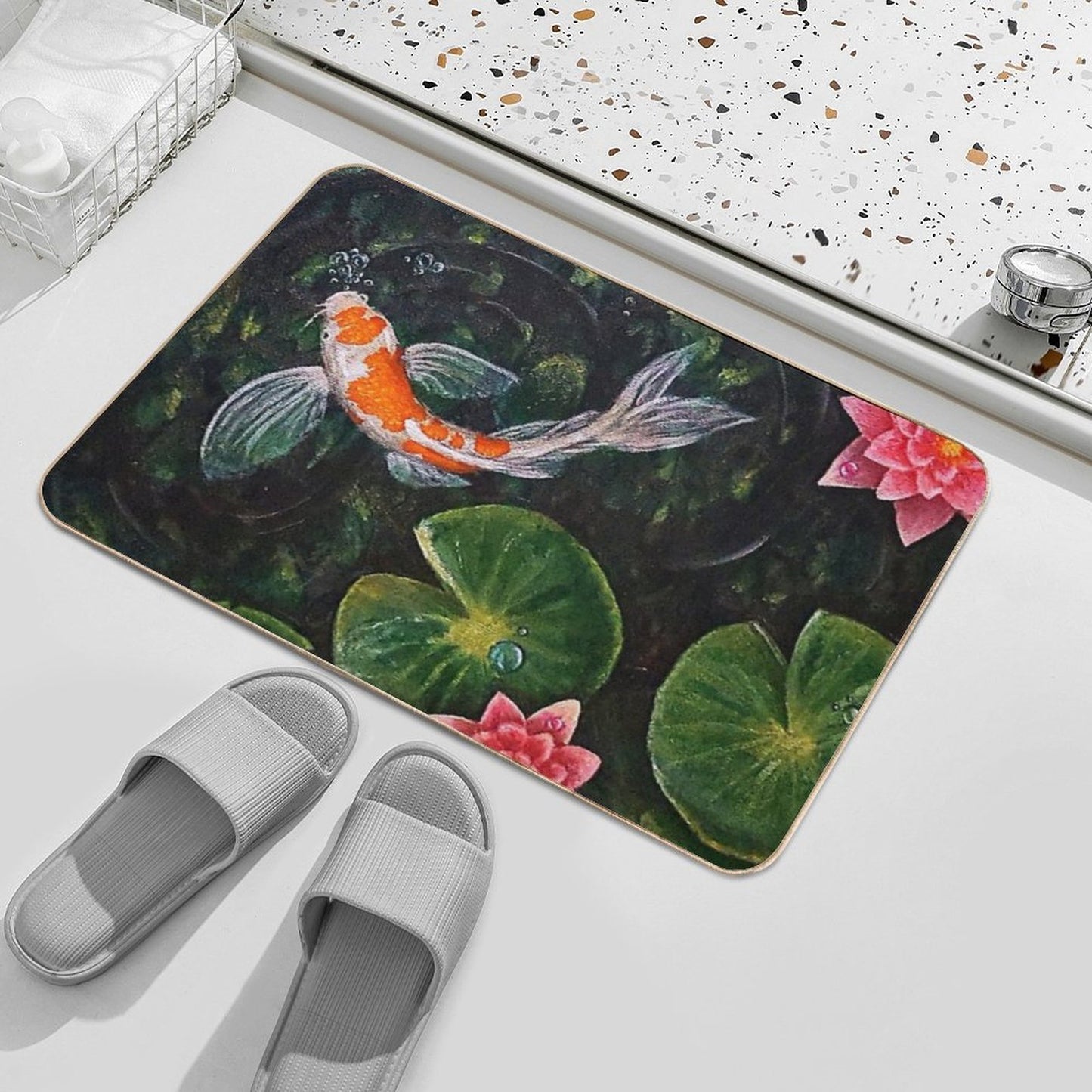 Koi Pond  Eco-Friendly Bath Mat