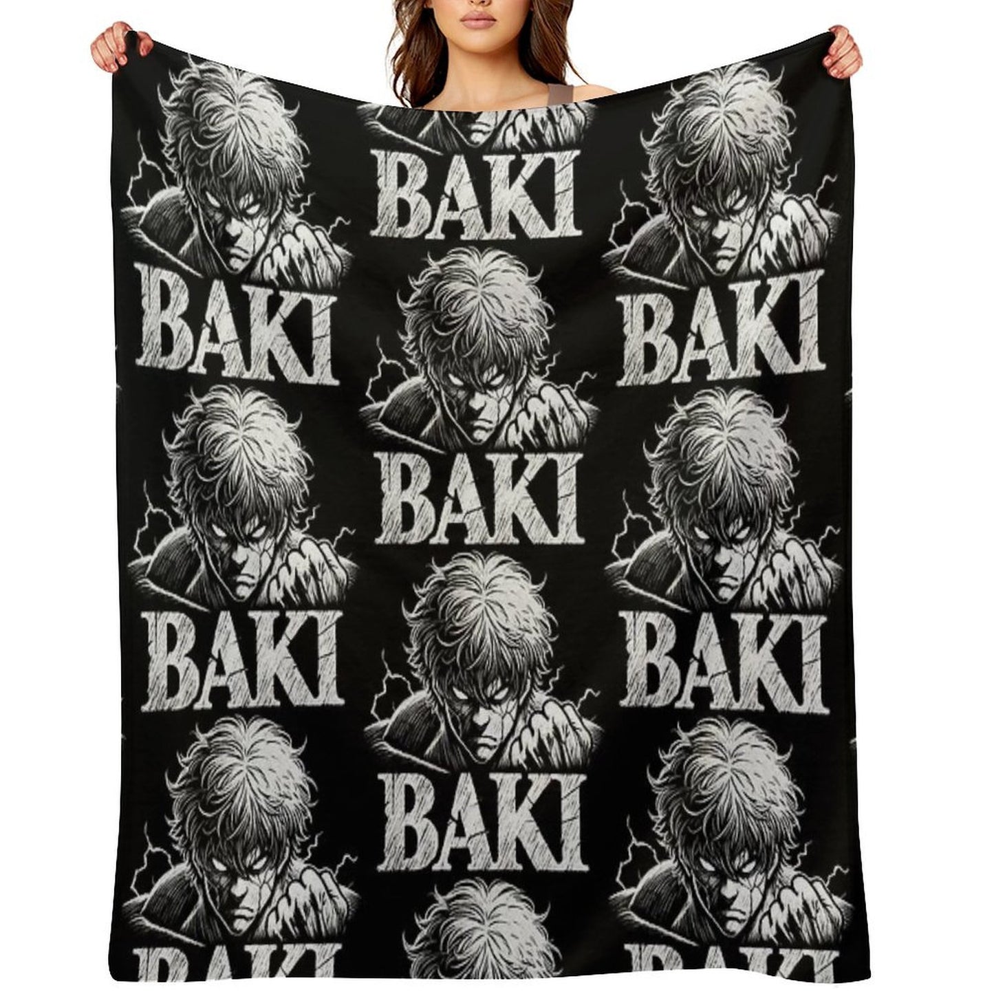 Baki Hanma Versatility Throw Blanket