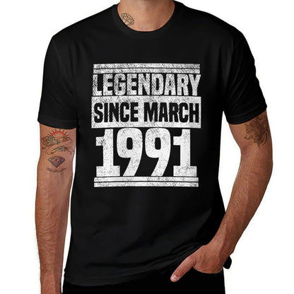 Womens Legendary Since Bday March 1991 30th Birthday  Quick-drying T-Shirt