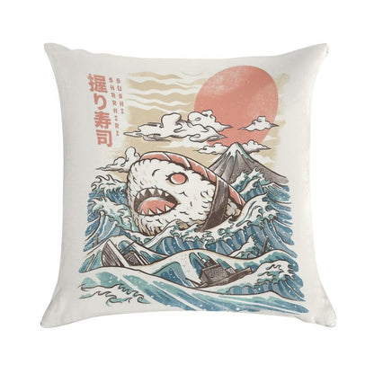 Sharkiri Sushi Soft Short Plush Fabric Throw Pillow