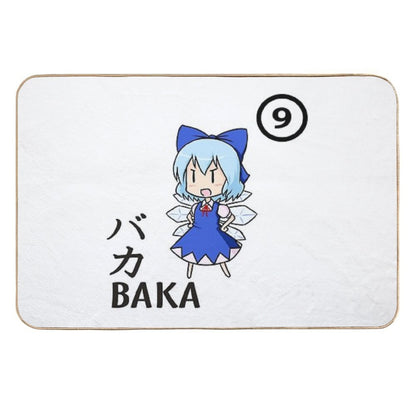 BAKA!! ⑨⑨⑨⑨⑨⑨⑨⑨⑨⑨ CIRNO STRONG! Essential .  Dirt-Trapping Bath Mat