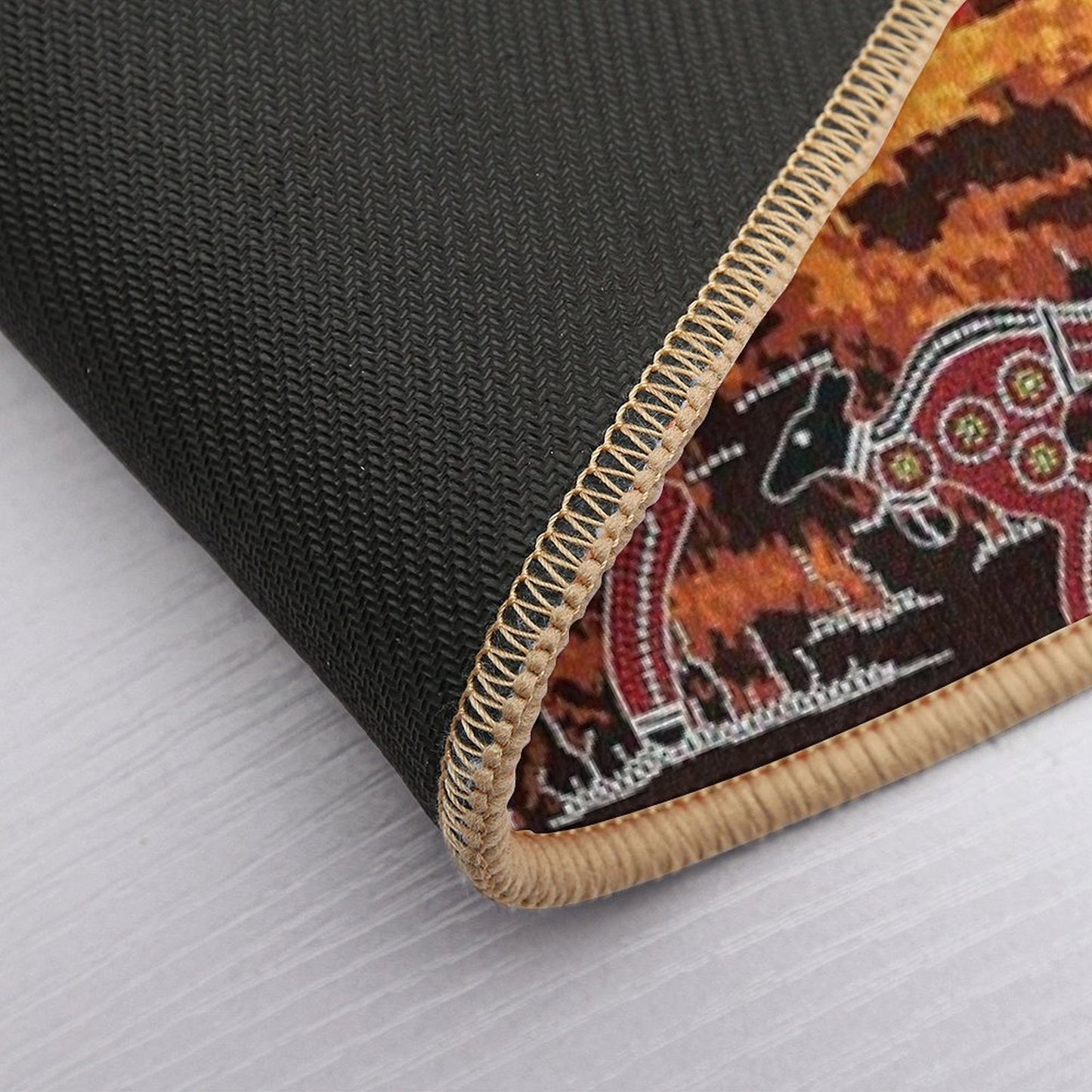 Authentic Aboriginal Art - Uluru Sky  Non-Slip Bath Mat