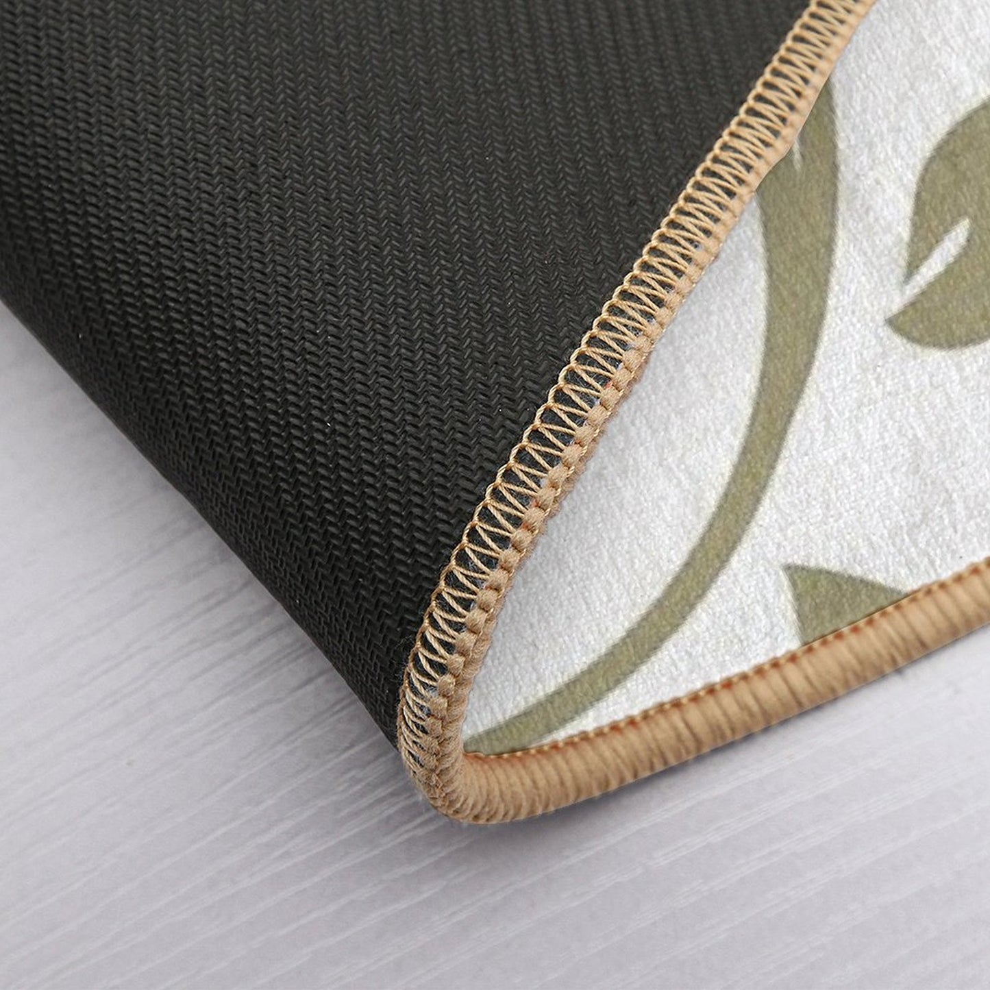 Leaf Floral Pattern  Pet-Safe Bath Mat