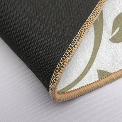 Leaf Floral Pattern  Pet-Safe Bath Mat