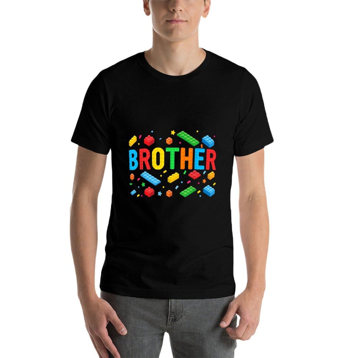 Brother Master Builder Building Bricks Blocks Family Big Bro  Eco-friendly Material T-Shirt