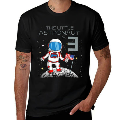 Kids 3rd Birthday Astronaut Boys Gift 3 Year Old Space Geek  Lightweight T-Shirt
