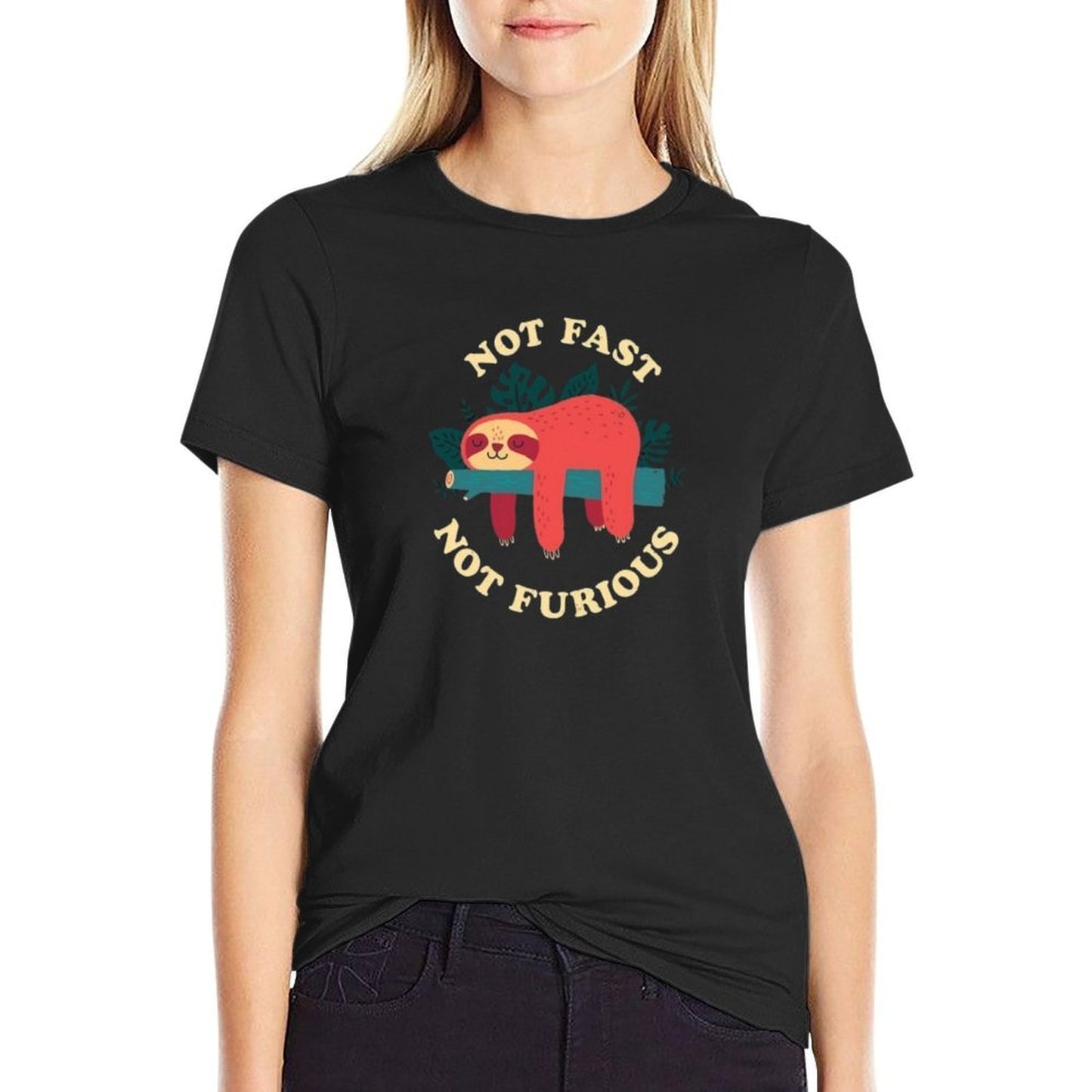 Not Fast, Not Furious  Trendy Pattern T-Shirt