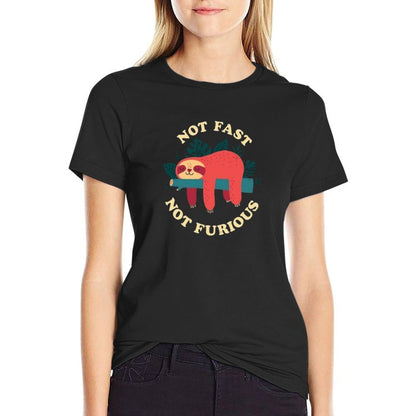 Not Fast, Not Furious  Trendy Pattern T-Shirt