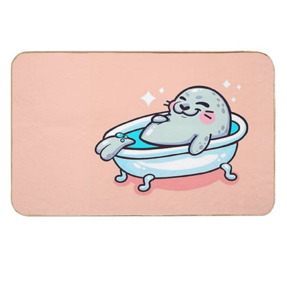 Self Care Day Seal  Odorless Bath Mat