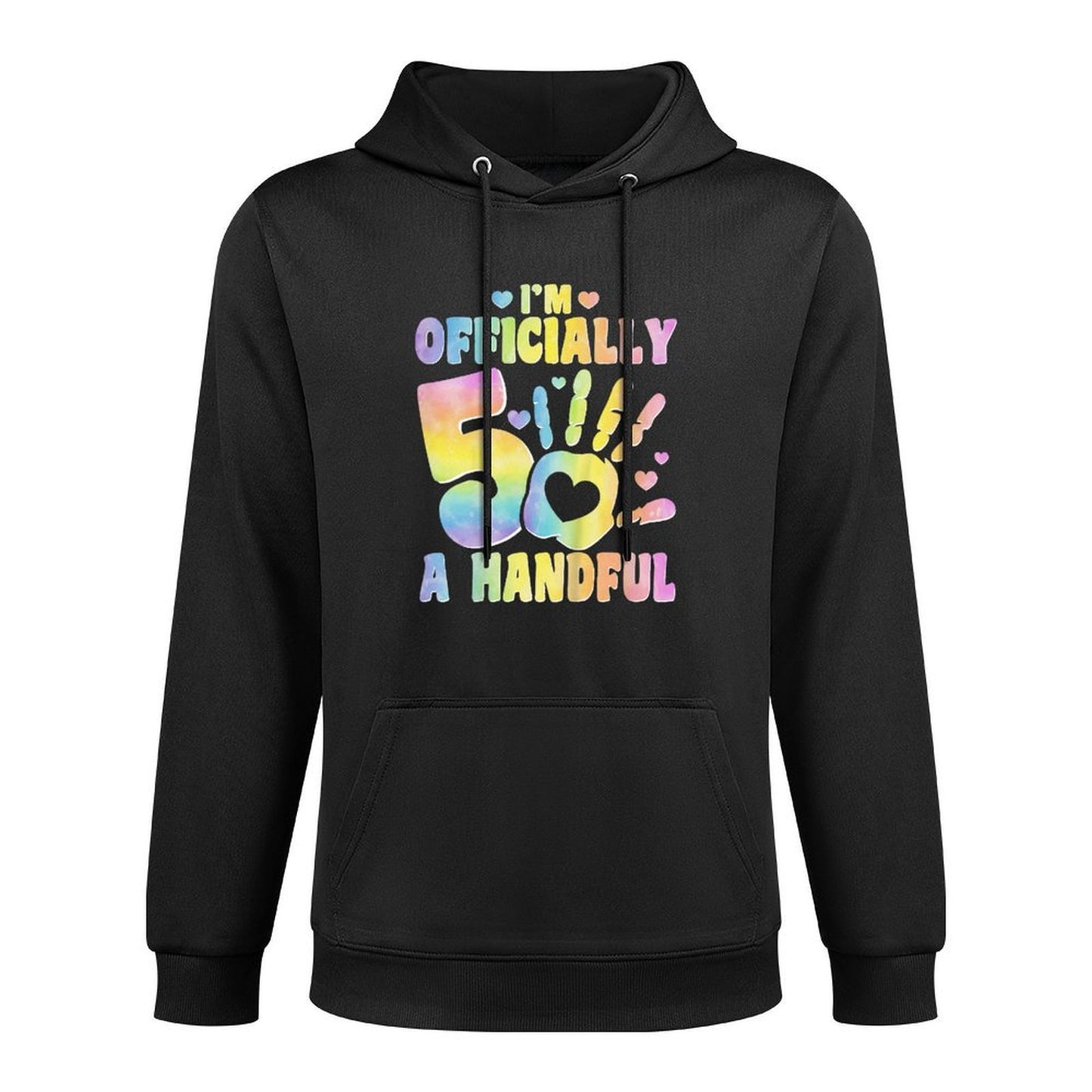 Im A Handful 5 Years Old - 5th Birthday Party Kids Pilling-Resistant Hoodie