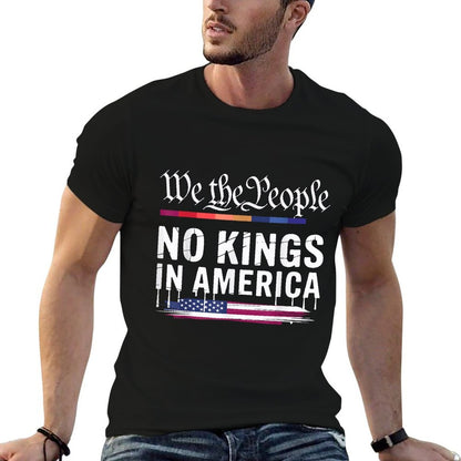 No Kings In America We The People Political Men Women  Vintage-inspired T-Shirt