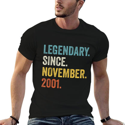 Legendary Since November 2001 21st Birthday  Durable T-Shirt