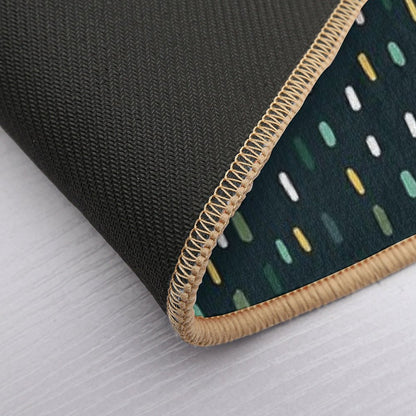 Simple Navy Pattern  Pet-Safe Bath Mat