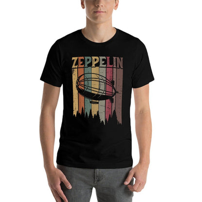 Retro Zeppelin 70s 80s Dirigible Airship Zepelin Zepplin Versatile T-Shirt