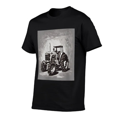 Tractor Twilight Minimalist Agrarian Charm  Classic T-Shirt