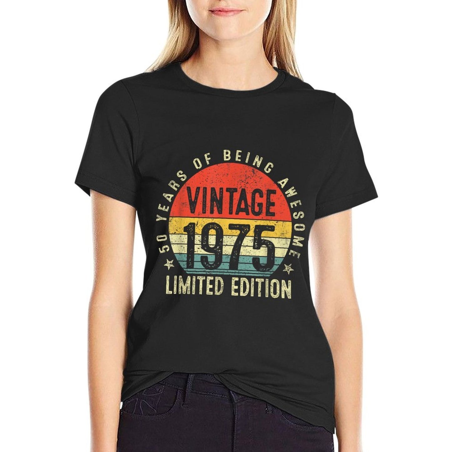 Vintage 1975 Limited Edition 50 Year Old Gifts 50th Birthday  Quick-drying T-Shirt