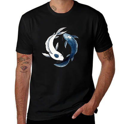 Tui And La - Yin & Yang Koi  Polyester Blend T-Shirt