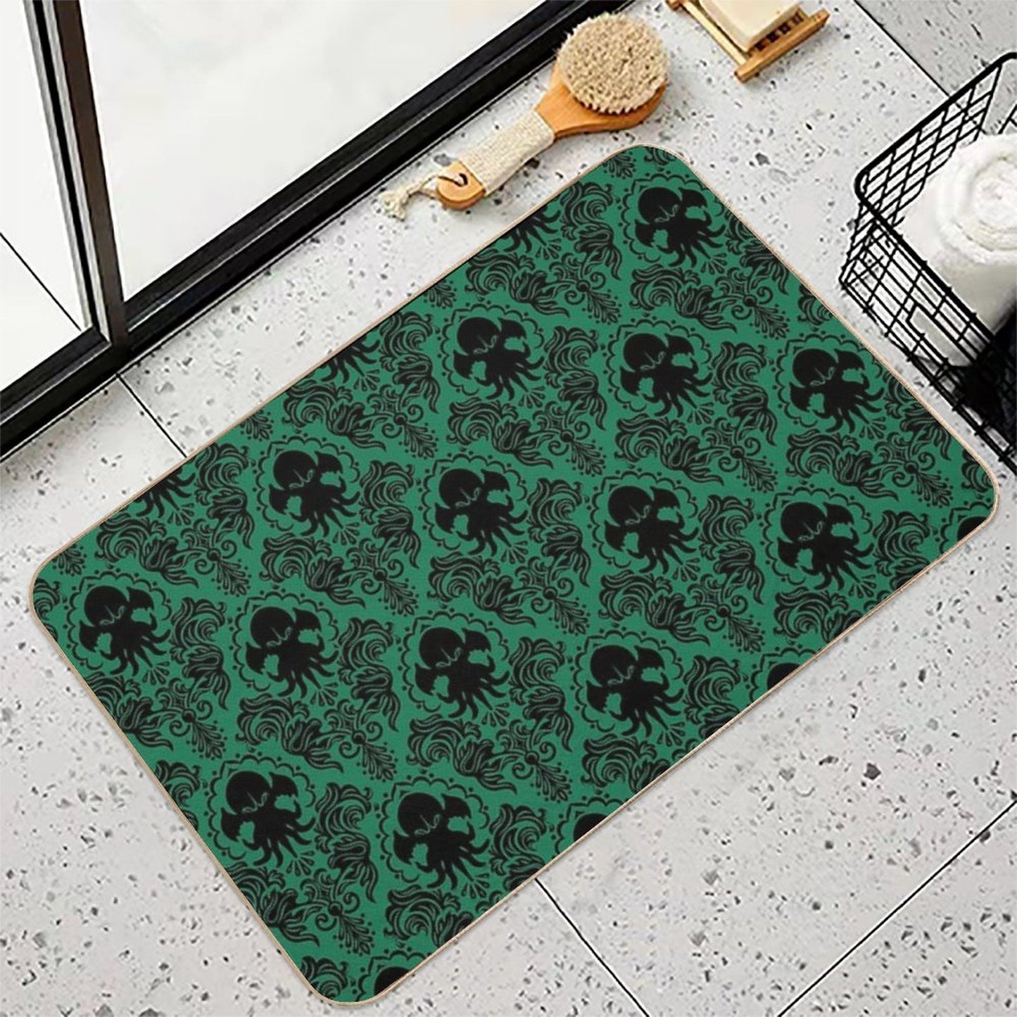 Old One Damask  Easy Maintenance Bath Mat
