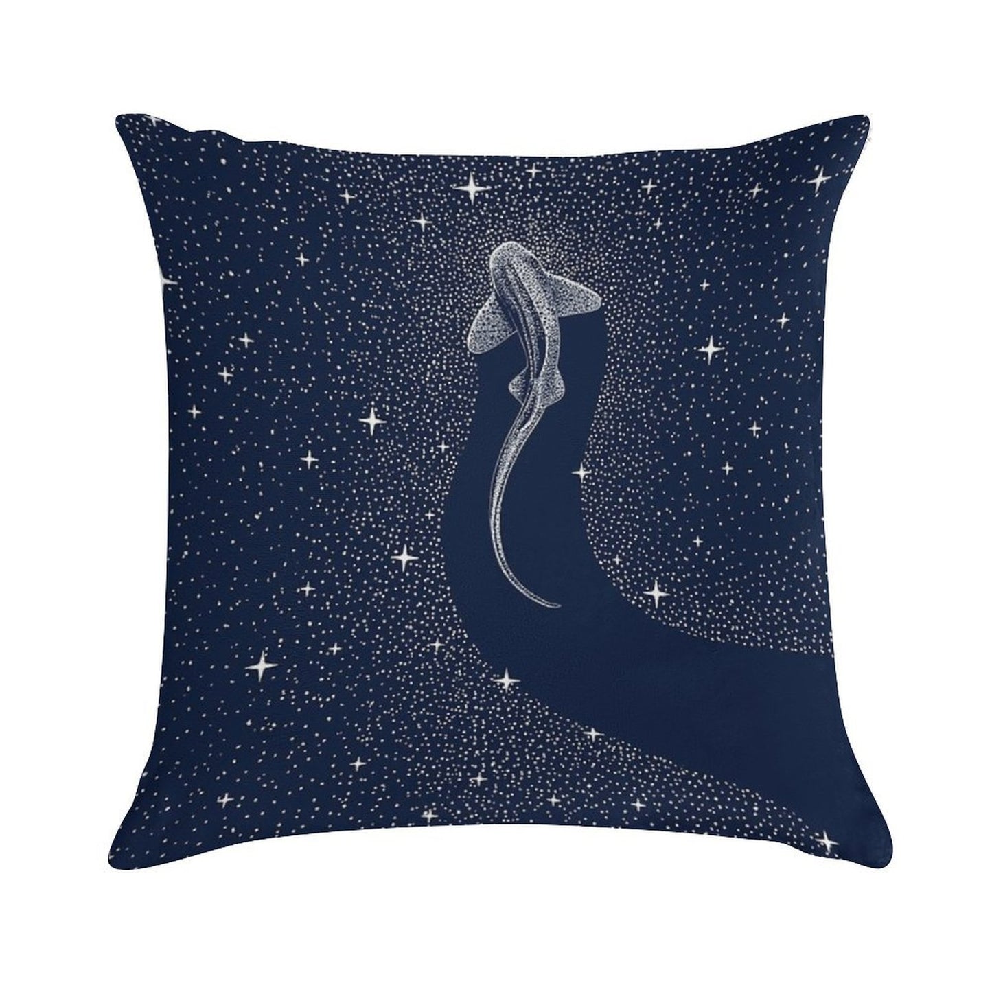 Leopard Shark in Cosmos Soft Skin-Friendly Throw Pillow