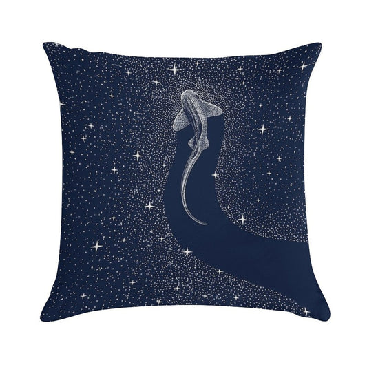 Leopard Shark in Cosmos Soft Skin-Friendly Throw Pillow