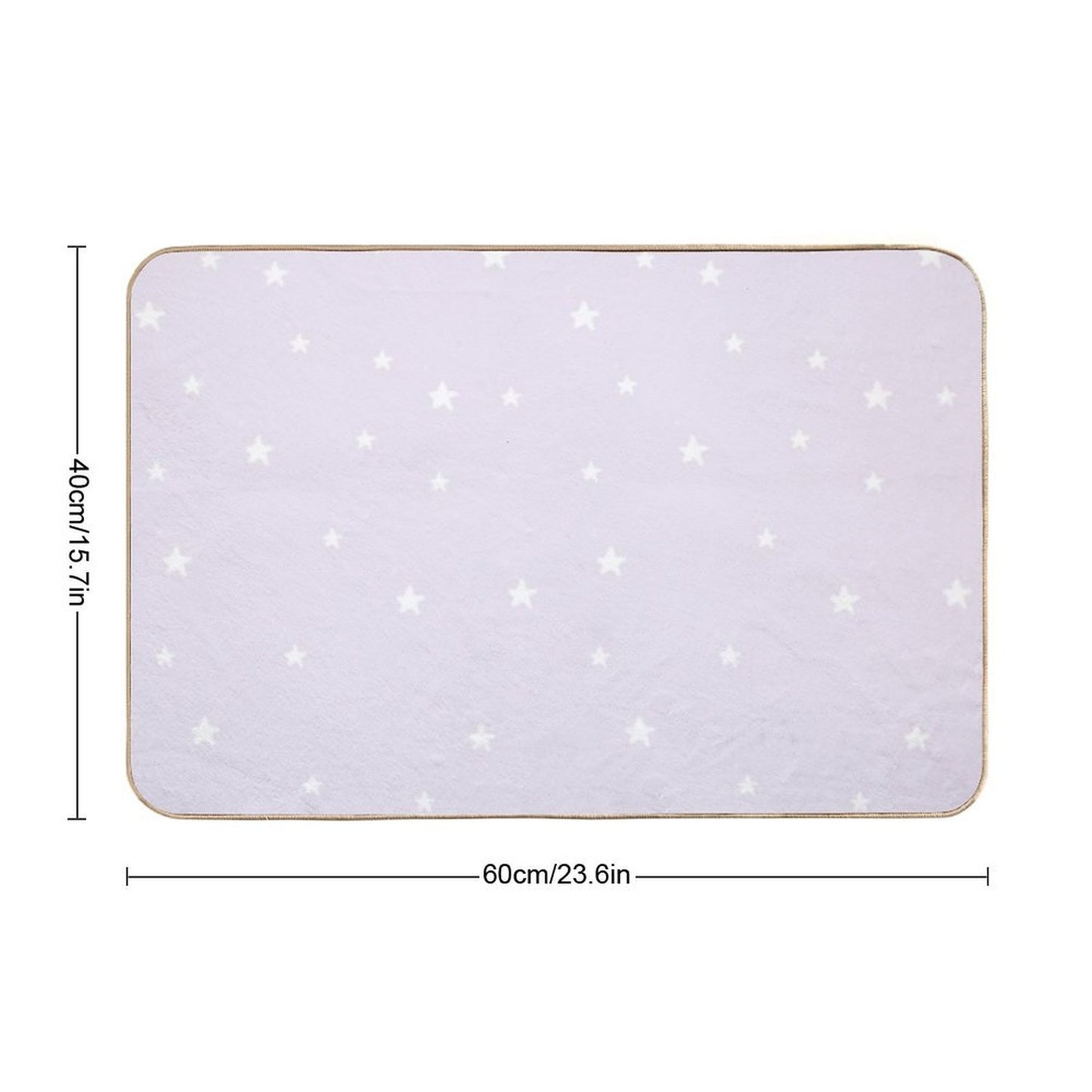 Lilac Stars  Repositionable Bath Mat