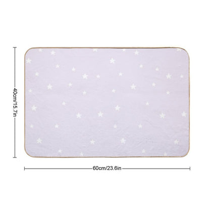 Lilac Stars  Repositionable Bath Mat